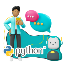 Умный чат-бот на Python - КИБЕРшкола программирования для детей, компьютерные курсы для школьников, начинающих и подростков - KIBERone г. Ессентуки