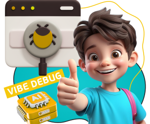 Тестирование & Vibe Debug. Охотники за багами - КИБЕРшкола программирования для детей, компьютерные курсы для школьников, начинающих и подростков - KIBERone г. Ессентуки