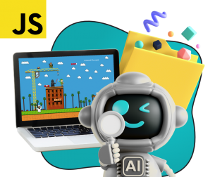 Язык программирования JavaScript + AI. Проектное обучение + геймификация + AI-помощники - КИБЕРшкола программирования для детей, компьютерные курсы для школьников, начинающих и подростков - KIBERone г. Ессентуки